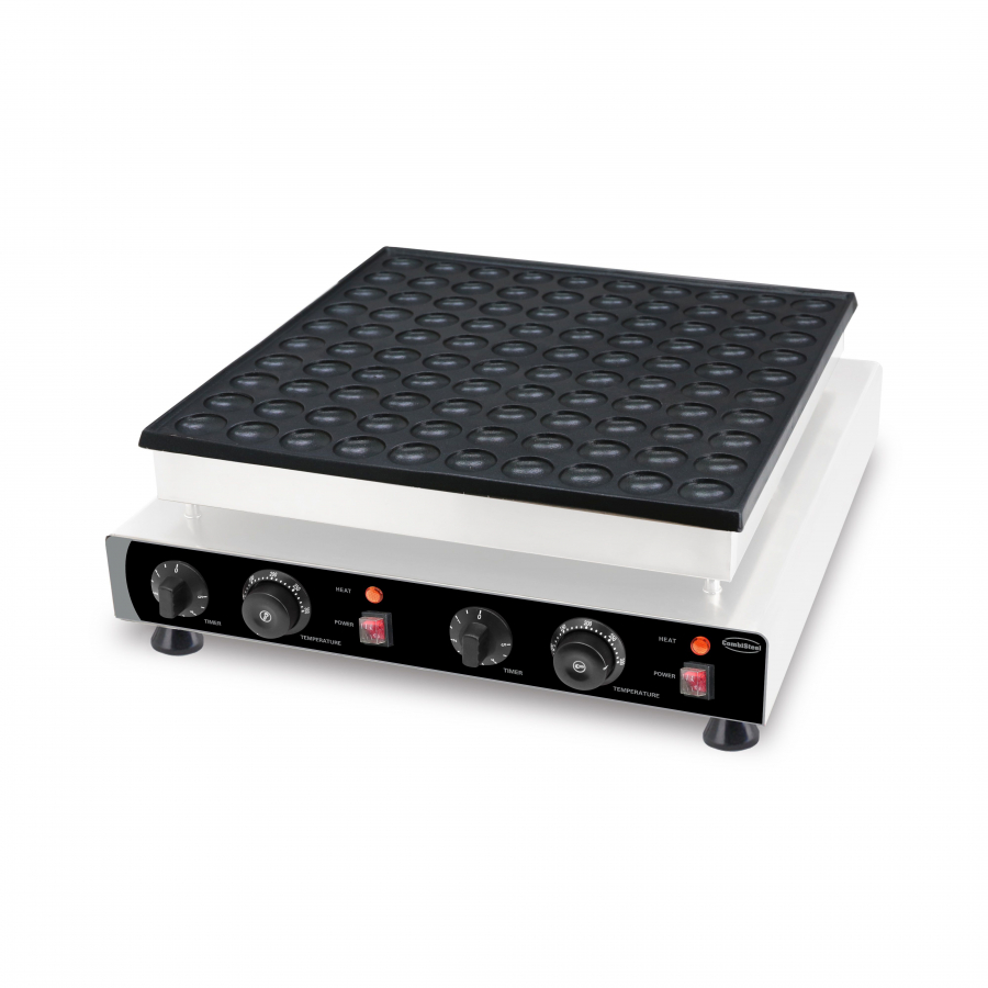 Waffeleisen – 100 Stück Ø4 cm – 2,4 kW – Edelstahl