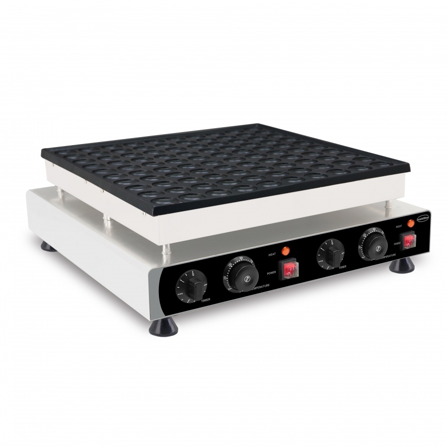 Waffeleisen – 100 Stück Ø4 cm – 2,4 kW – Edelstahl