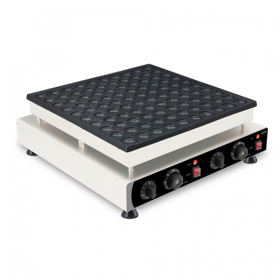 Waffeleisen – 100 Stück Ø4 cm – 2,4 kW – Edelstahl