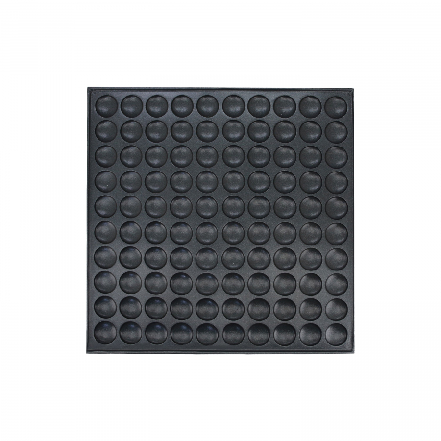 Waffeleisen – 100 Stück Ø4 cm – 2,4 kW – Edelstahl