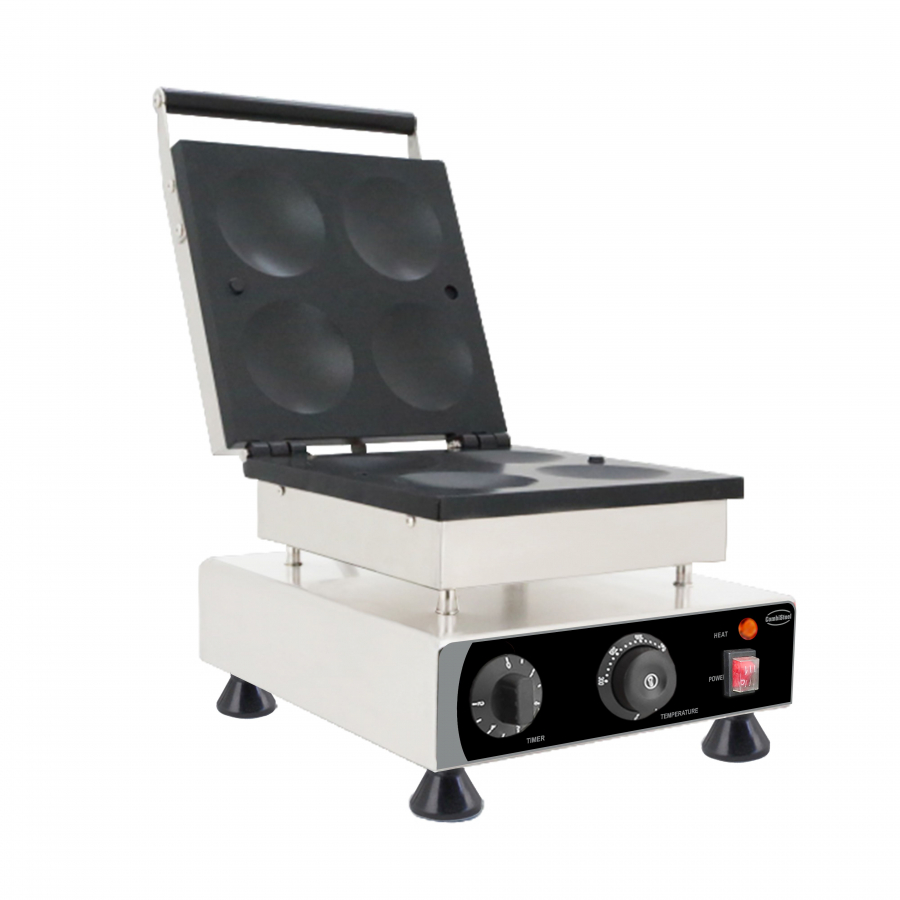 Pfannkuchenmaker 4× Ø10 cm – Elektrisch – 230 V – Edelstahl