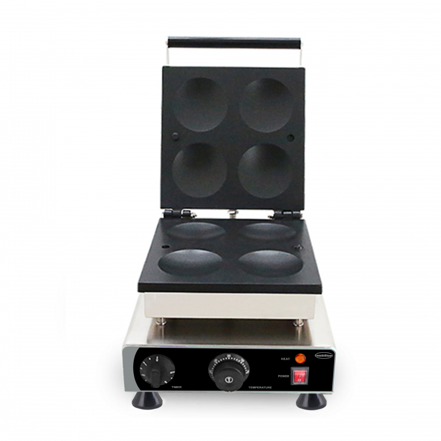 Pfannkuchenmaker 4× Ø10 cm – Elektrisch – 230 V – Edelstahl