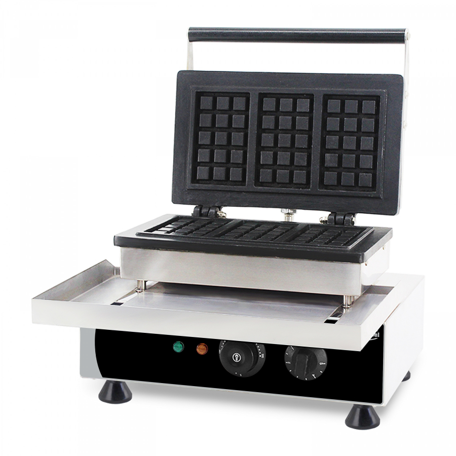 Waffeleisen 3 Stück Brüsseler Waffel – für Belgische Waffeln