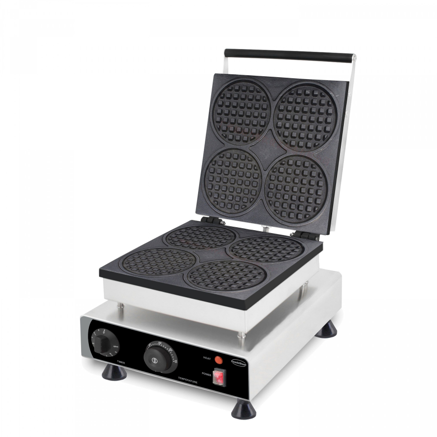 Waffeleisen 4 Stück runde Waffeln Waffeleisen 4 Stück runde Waffeln