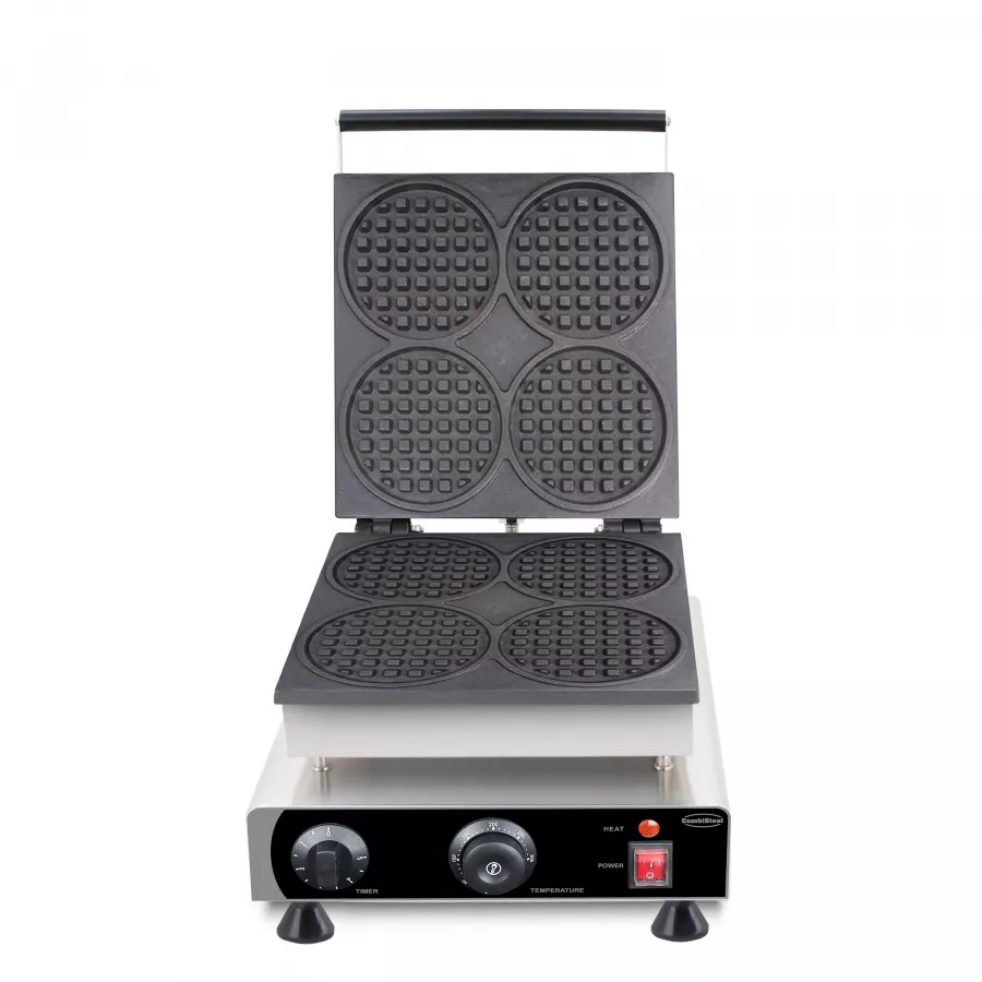 Waffeleisen 4 Stück runde Waffeln