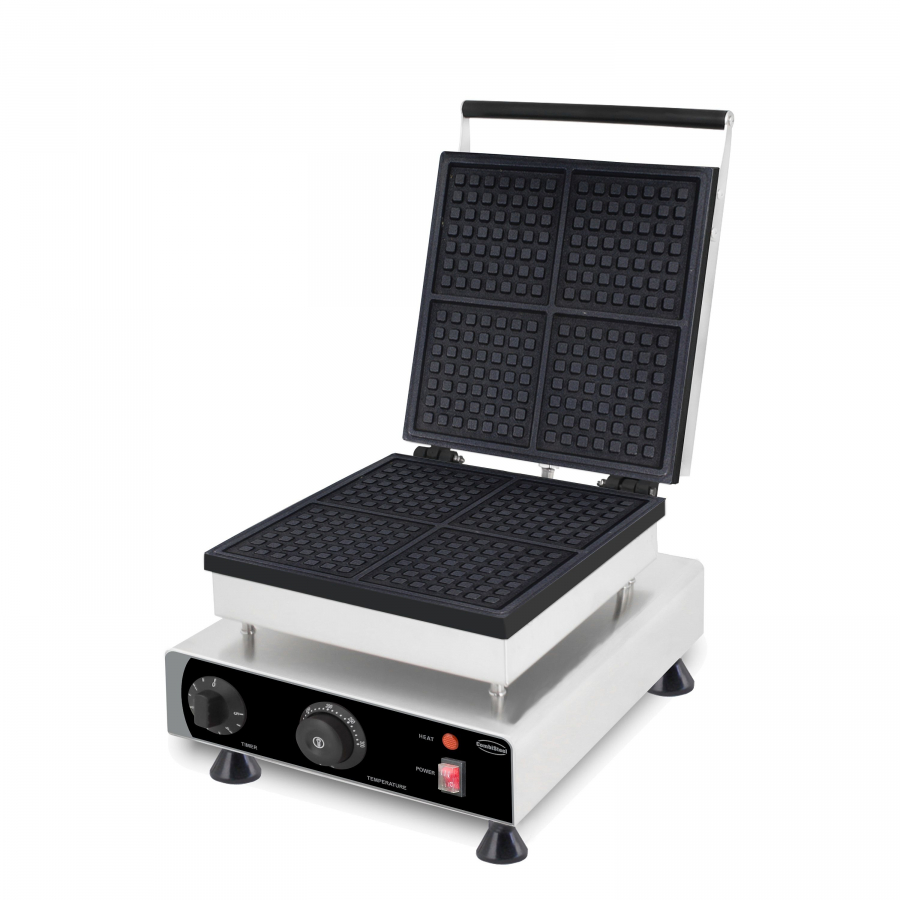 Waffeleisen 4 Stück quadratische Waffeln Waffeleisen 4 Stück quadratische Waffeln