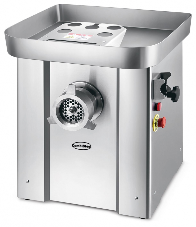 Fleischwolf, 500 kg/h, Edelstahl, 1,5 kW, 400 V, inkl. 4 Schneidscheiben Fleischwolf, 500 kg/h, Edelstahl, 1,5 kW, 400 V, inkl. 4 Schneidscheiben