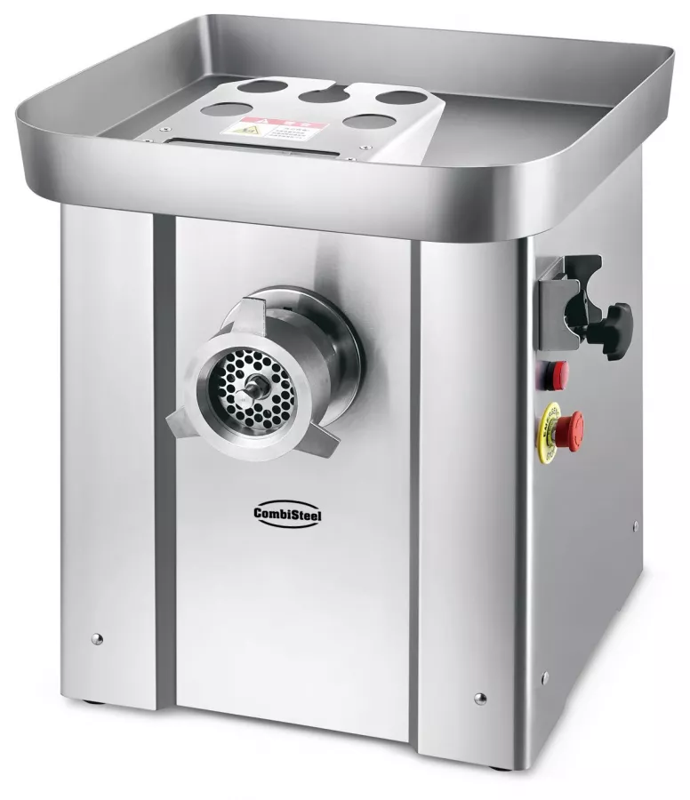 Fleischwolf, 500 kg/h, Edelstahl, 1,5 kW, 400 V, inkl. 4 Schneidscheiben Fleischwolf, 500 kg/h, Edelstahl, 1,5 kW, 400 V, inkl. 4 Schneidscheiben