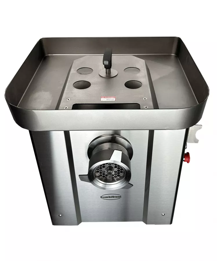 Fleischwolf, 500 kg/h, Edelstahl, 1,5 kW, 400 V, inkl. 4 Schneidscheiben Fleischwolf, 500 kg/h, Edelstahl, 1,5 kW, 400 V, inkl. 4 Schneidscheiben