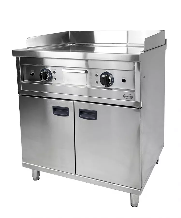 Chrom-Grillplatte, 800×700 mm, 8,1 kW