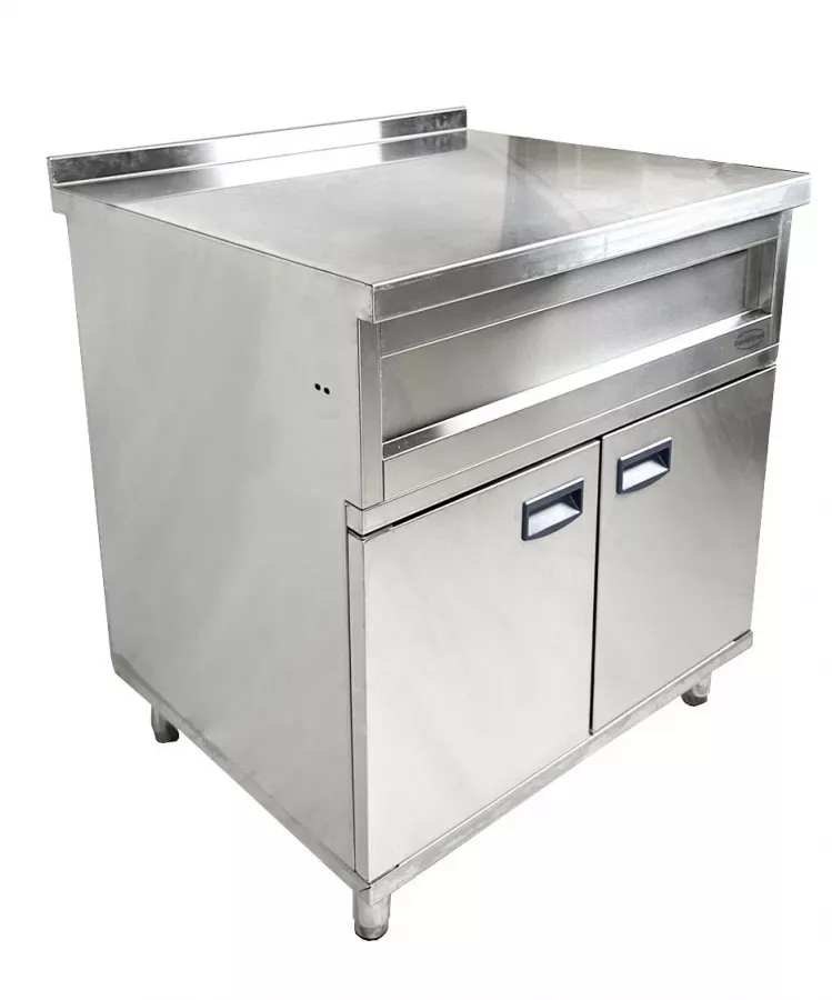 Doppel-Neutralelement Edelstahl, 800×700 mm, freistehend Doppel-Neutralelement Edelstahl, 800×700 mm, freistehend