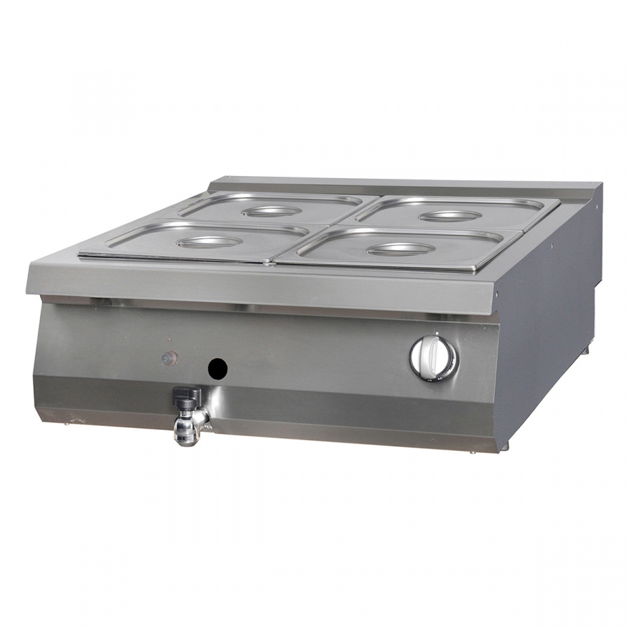 Premium Bain Marie Doppelgerät 90cm tief Gas - Gastrohot