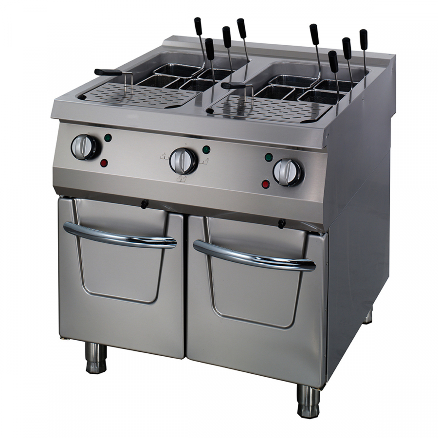 Premium pastakoker - dubbele eenheid - 90 cm diep - elektrisch - 400V