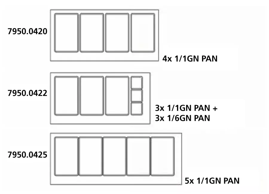 Kühltisch Mit Glas 3 Türen 5X 1/1 Gn Behälter