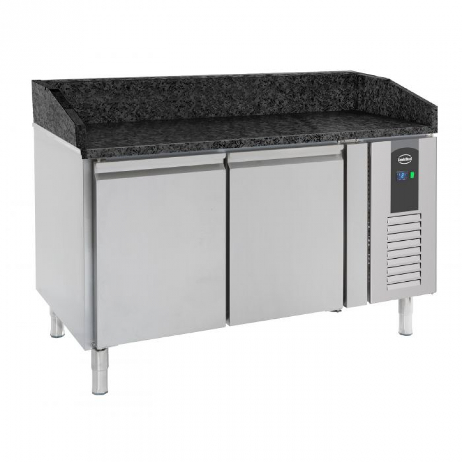 Pizzatafel 151 cm – 2 deuren – Granieten blad – Circulatieventilator