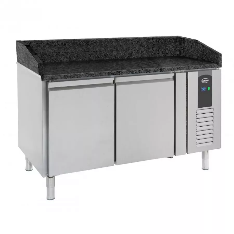 Pizzatisch 151 cm – 2 Türen – Granitplatte – Umluft Pizzatisch 151 cm – 2 Türen – Granitplatte – Umluft