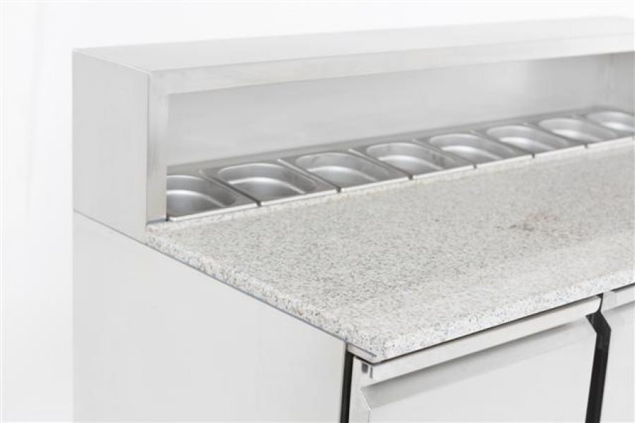 Pizzatisch 3 Türen  |  3x GN 1/1 | 1368x700x1090 mm