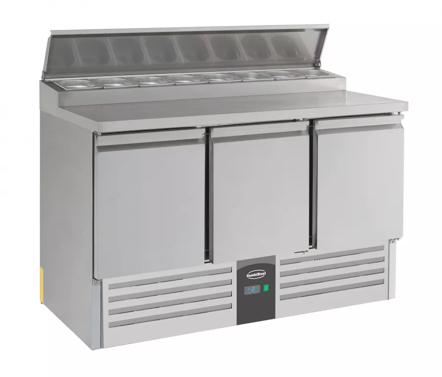 Kühlsaladette 3 Türen - Große Kapazität für die Gastronomie - Gastrohot