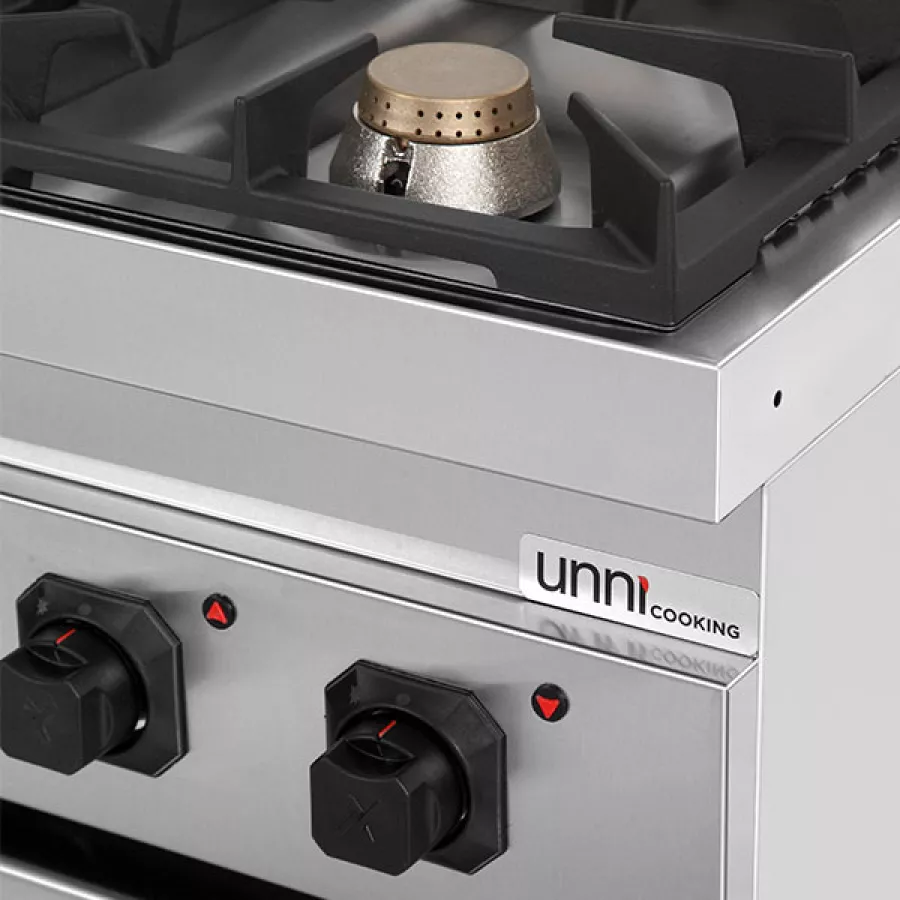 Gasherd Ranges 700 13kW 2 Brenner mit Türen