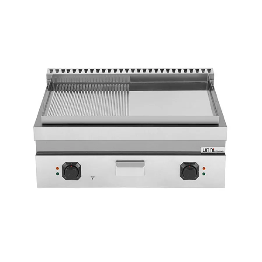 Elektro-Grillplatte E70GP20B+GS – 2 Zonen, glatt & gerillt, 9 kW