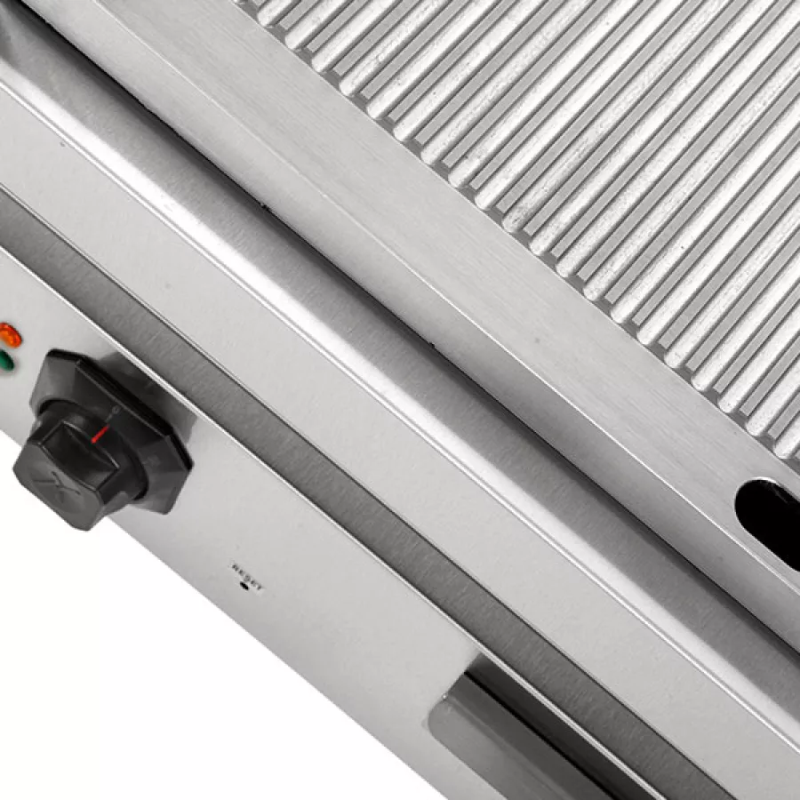 Elektro-Grillplatte Serie 700 gerillt 2 Heizzonen 9kW