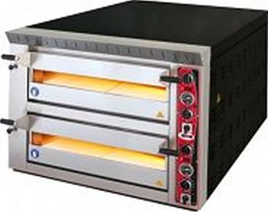 Pizzaofen - Vollschamott, 2 Backkammer, 6+6 x Ø 33 cm, 1010x1380x800 Pizzaofen - Vollschamott, 2 Backkammer, 6+6 x Ø 33 cm, 1010x1380x800