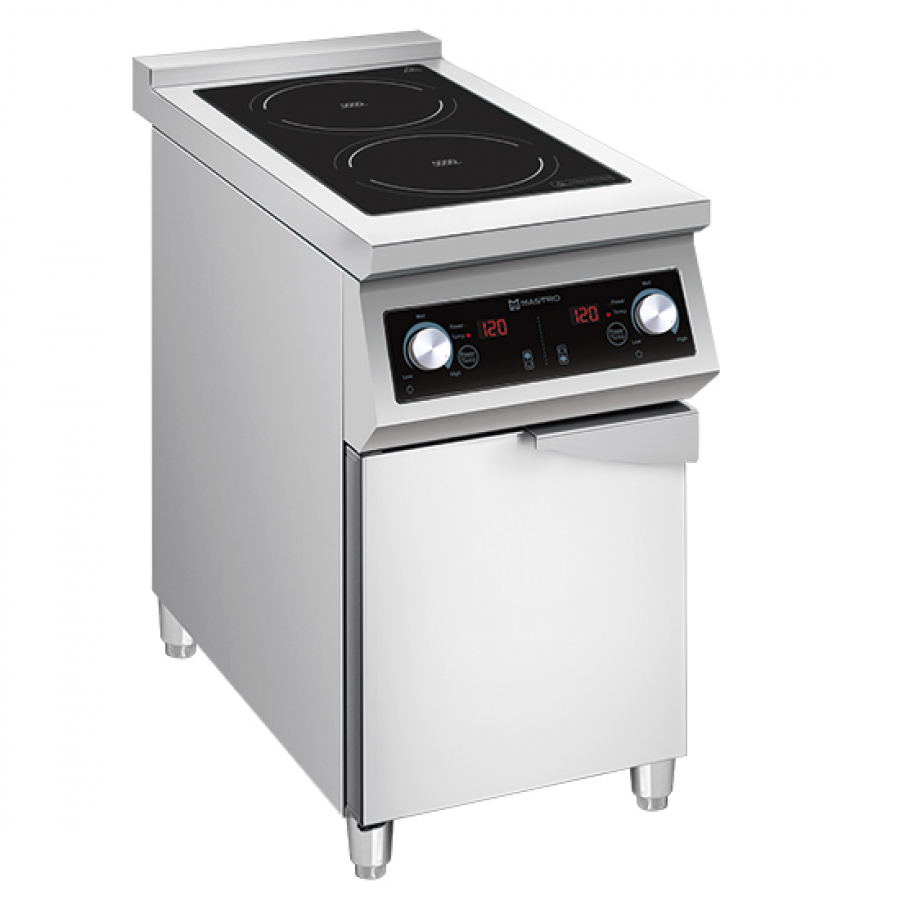 Induktionskochfeld mit 2 Kochzonen und 5.0 kW Leistung - Gastrohot