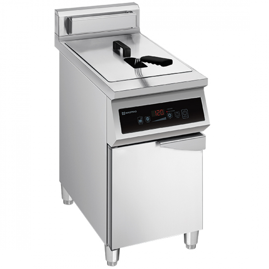 Induktions Fritteuse 30 Liter auf Unterbau mit Tür - Gastrohot