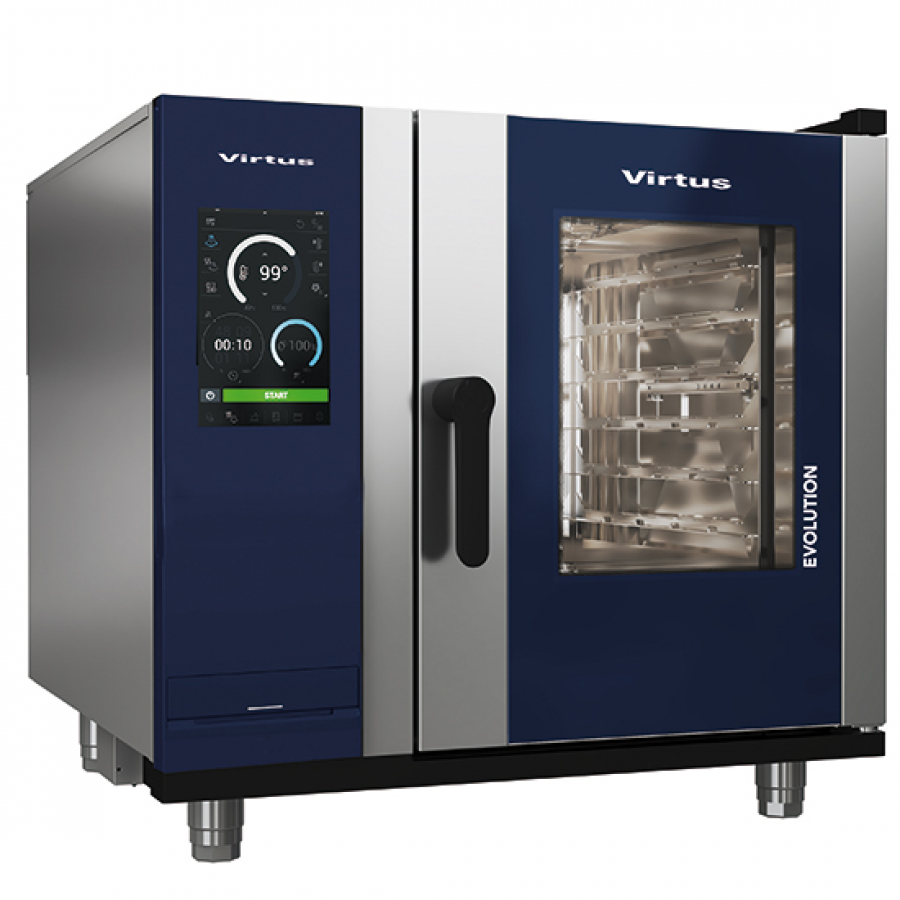 Elektro Kombidämpfer mit Boiler und automatischem Reinigungssystem - 6x GN 1/1 - Gastrohot