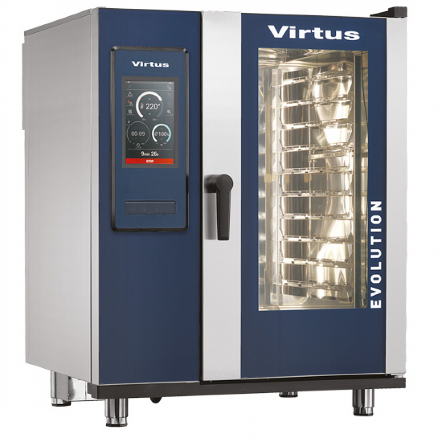 Gas Kombidämpfer mit Boiler und automatischem Reinigungssystem - 10x GN 1/1 - Gastrohot