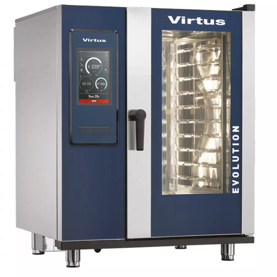 Gas Kombidämpfer mit Boiler und automatischem Reinigungssystem - 10x GN 1/1 - Gastrohot