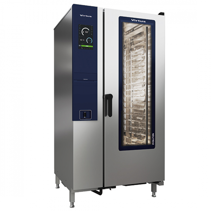 Elektro Kombidämpfer mit Boiler und automatischem Reinigungssystem - 20x GN 1/1 - Gastrohot