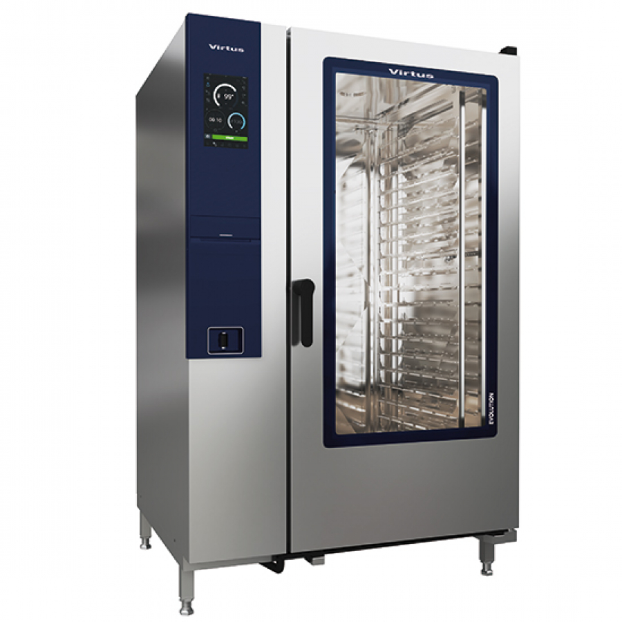 Elektro Kombidämpfer mit Boiler und automatischem Reinigungssystem - 20x GN 2/5 - Gastrohot