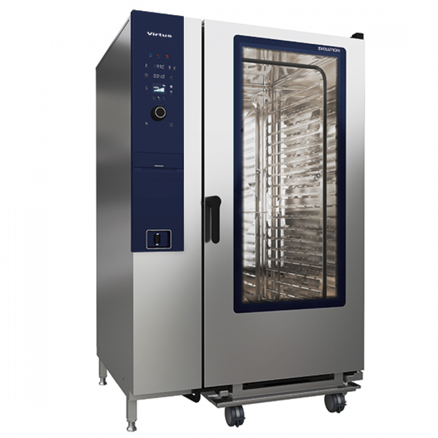 Elektro Konvektionsofen mit Direkteinspritzung und automatischem Reinigungssystem - 20x GN 2/1