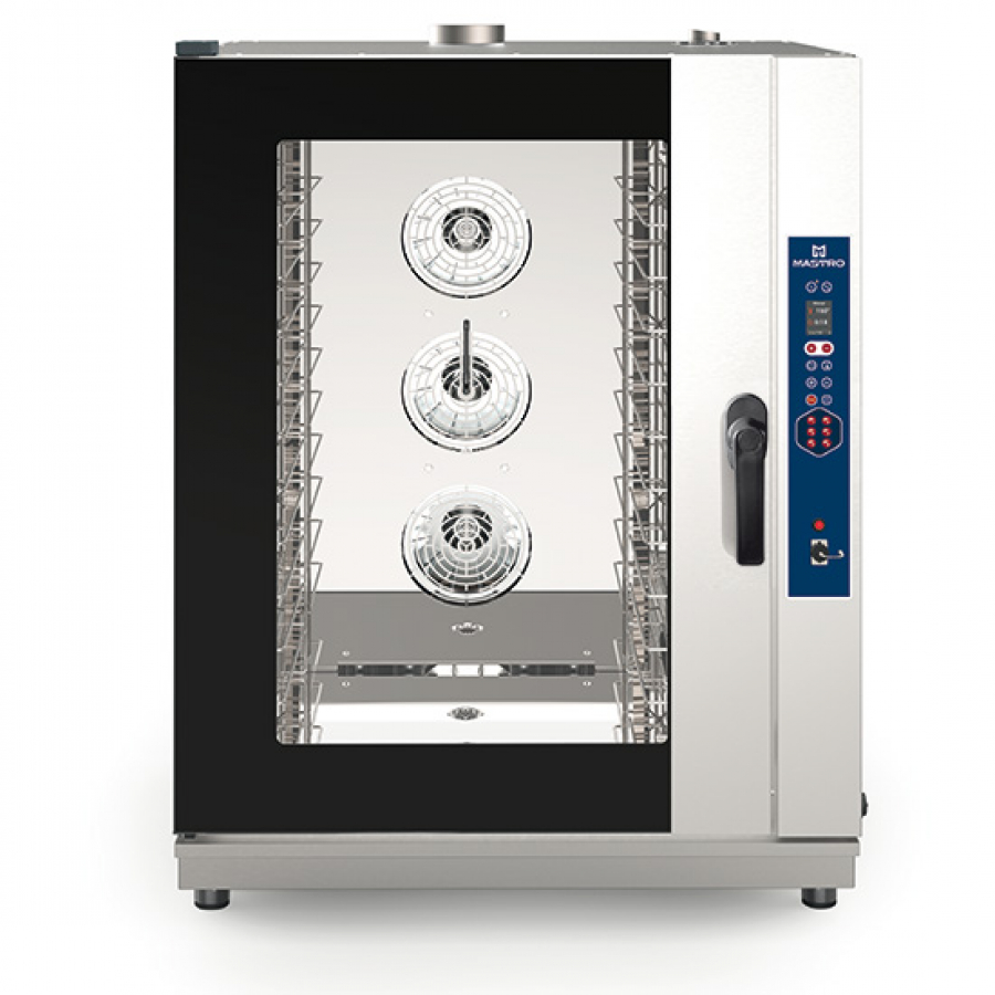 Gas Kombidämpfer mit Direkteinspritzung und automatischer Reinigung - 10x GN 1/1 oder 600x400 mm