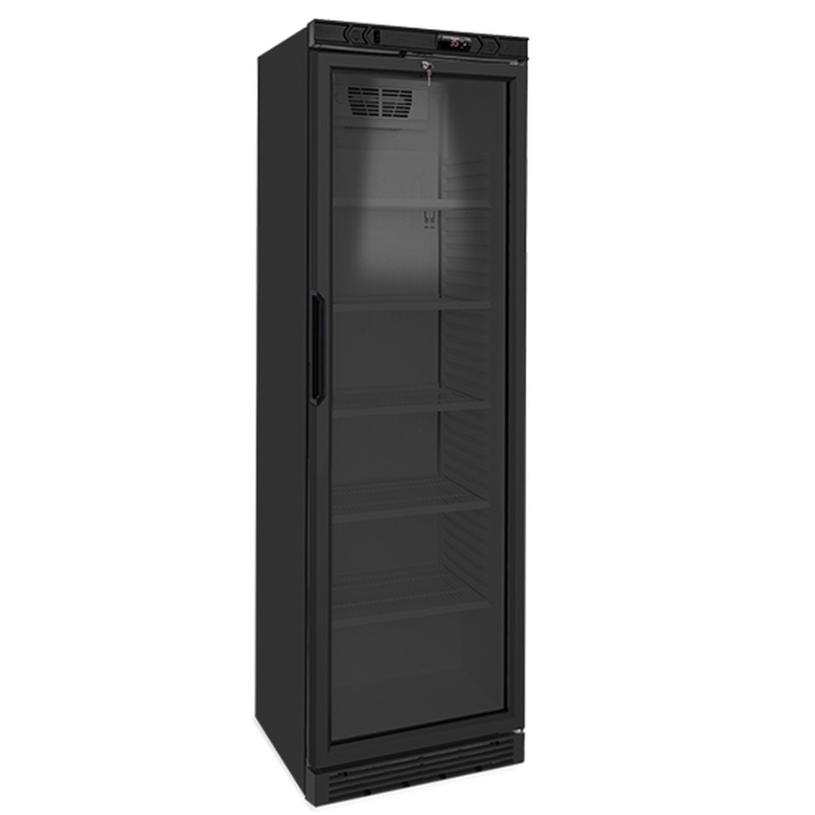 Getränkekühlvitrine 373 Liter mit Glastür - ideal für Getränkepräsentation in Gastronomie und Einzelhandel