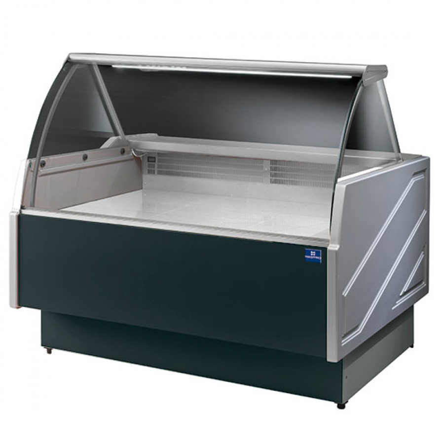 Kühltheke 2960 mm mit gebogener Frontverglasung - Umluftkühlung 3-5°C