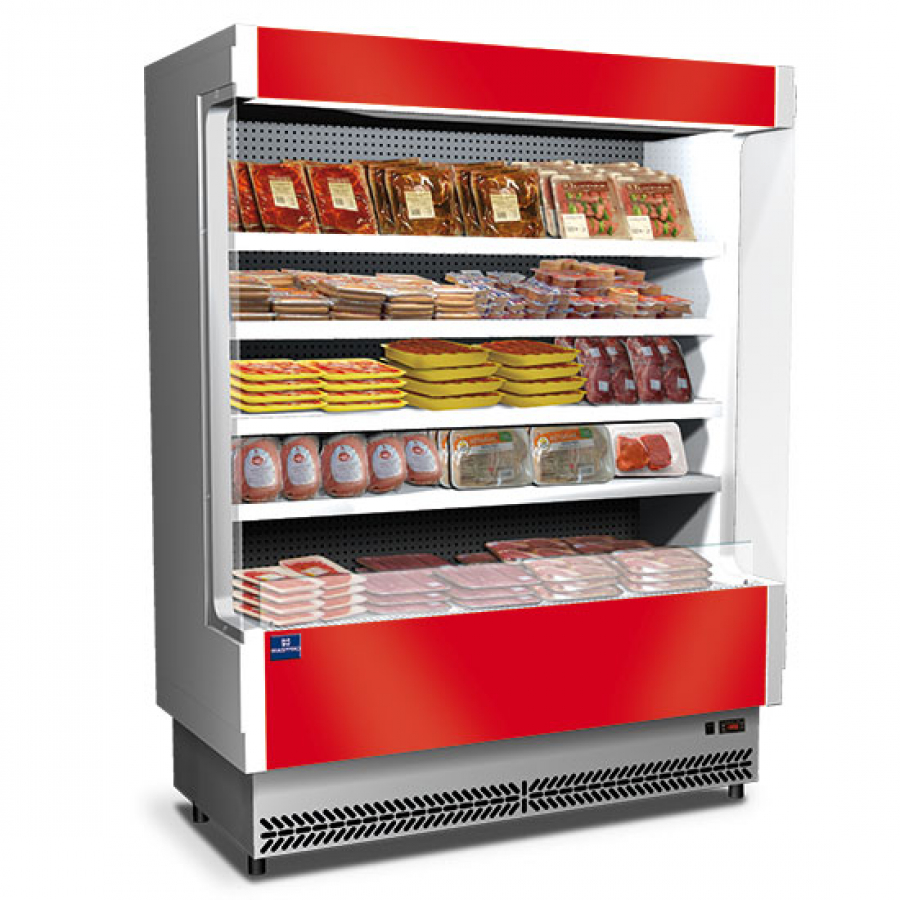 Wandkühlregal 1080 mm | abgepacktes Fleisch