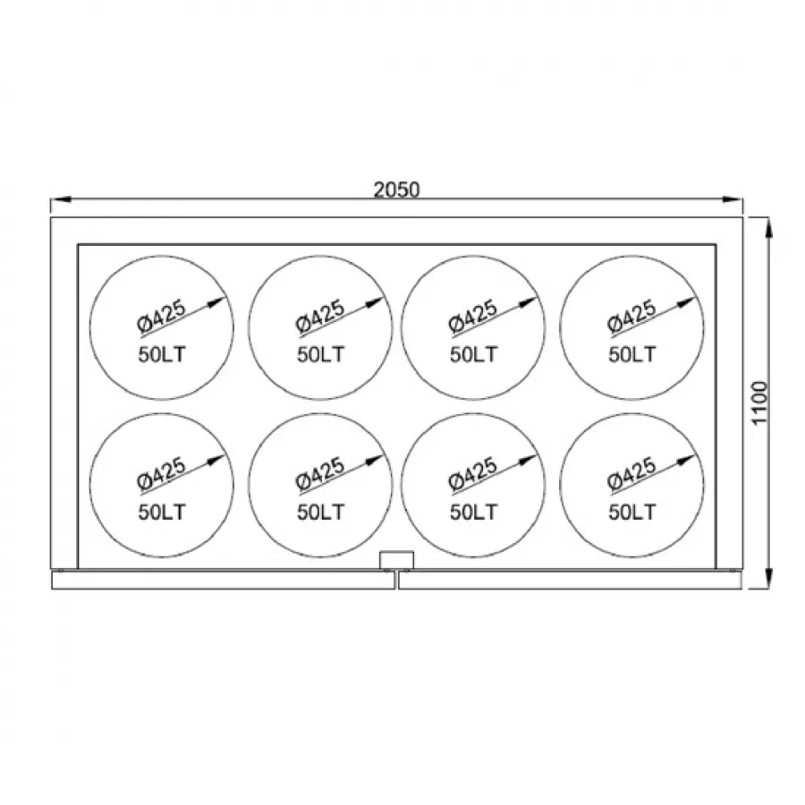 Fässerkühlbox 8x 50 Liter aus Edelstahl | mit Kühlaggregat
