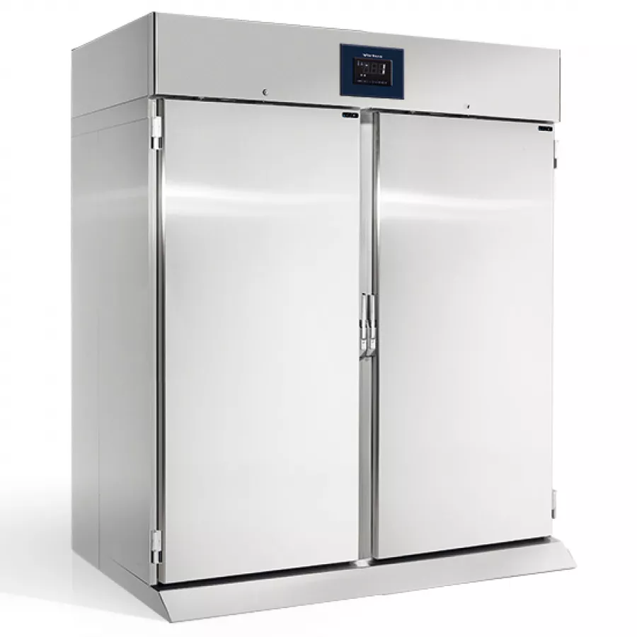 Mastro Kühlschrank mit 2 Türen Roll-In 1400 Liter aus Edelstahl GN 2/1 | -2°/+8°C