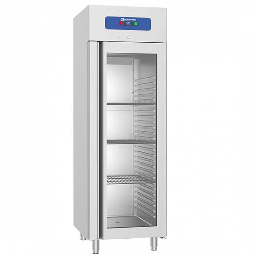 Tiefkühlschrank 700 Liter aus Edelstahl mit Glastür - Hochwertiger Gefrierschrank für die Gastronomie