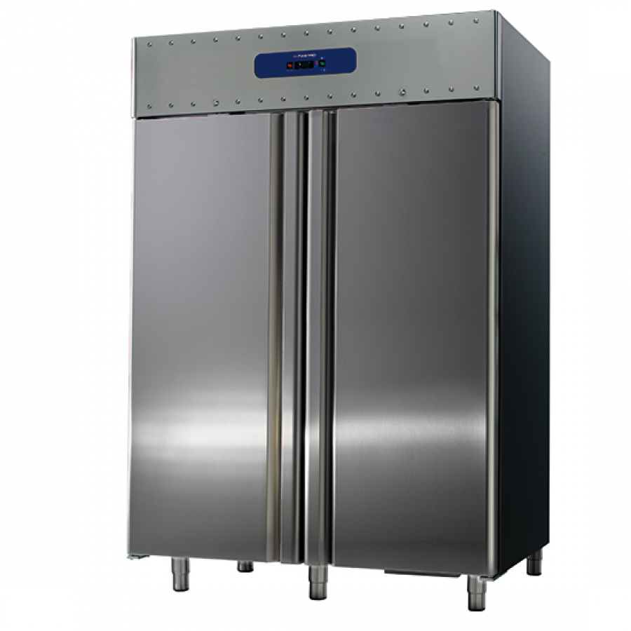 Tiefkühlschrank 1400 Liter aus Edelstahl GN 2/1 - 10/-25°C - 85 mm Isolierung - Gastrohot