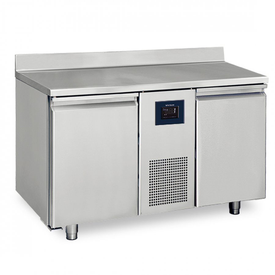 Kühltisch mit 2 Türen GN 1/1 und Aufkantung 2-8°C WiFi - Professioneller Kühltisch für die Gastronomie