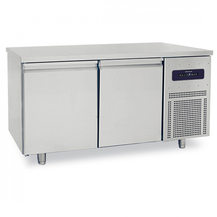 Bäckereitiefkühltisch 2-türig 600x400 mm Edelstahlarbeitsplatte 10-22 °C WiFi - Gastrohot