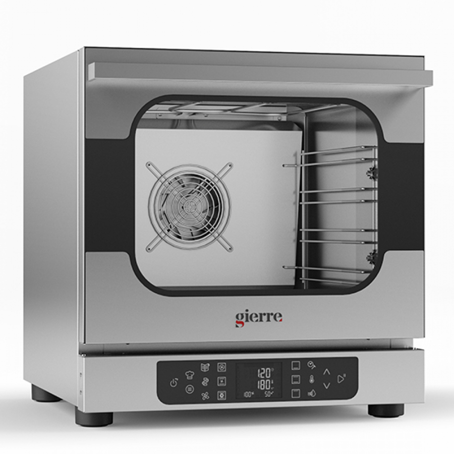 Elektro Konvektionsofen mit Befeuchter 4x 432x342 mm - Professioneller Backofen für die Gastronomie