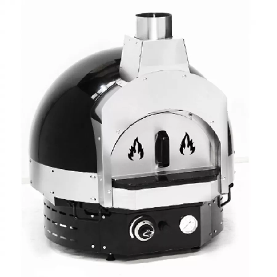 Gas-Pizzaofen für 2 Pizzen ø 300 mm, Farbe schwarz - LPG Gas-Pizzaofen für 2 Pizzen ø 300 mm, Farbe schwarz - LPG