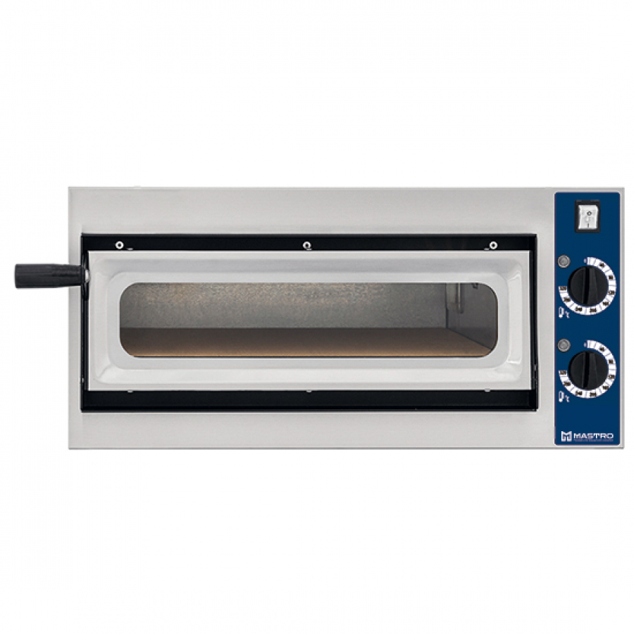 Elektro Pizzaofen für 1 Pizza Ø 320 mm - Professioneller Pizzabackofen mit 320 mm Durchmesser - Gastrobackofen für Pizza - Pizzaofen mit elektrischem Betrieb - Hochwertiger Pizzaofen für Gastronomie und Zuhause