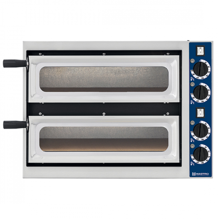 Elektro Pizzaofen für 1 Pizza Ø 32 cm - Professioneller Pizzabackofen mit elektrischem Betrieb - Gastro Qualität - Pizzaofen für Gastronomie und Zuhause geeignet
