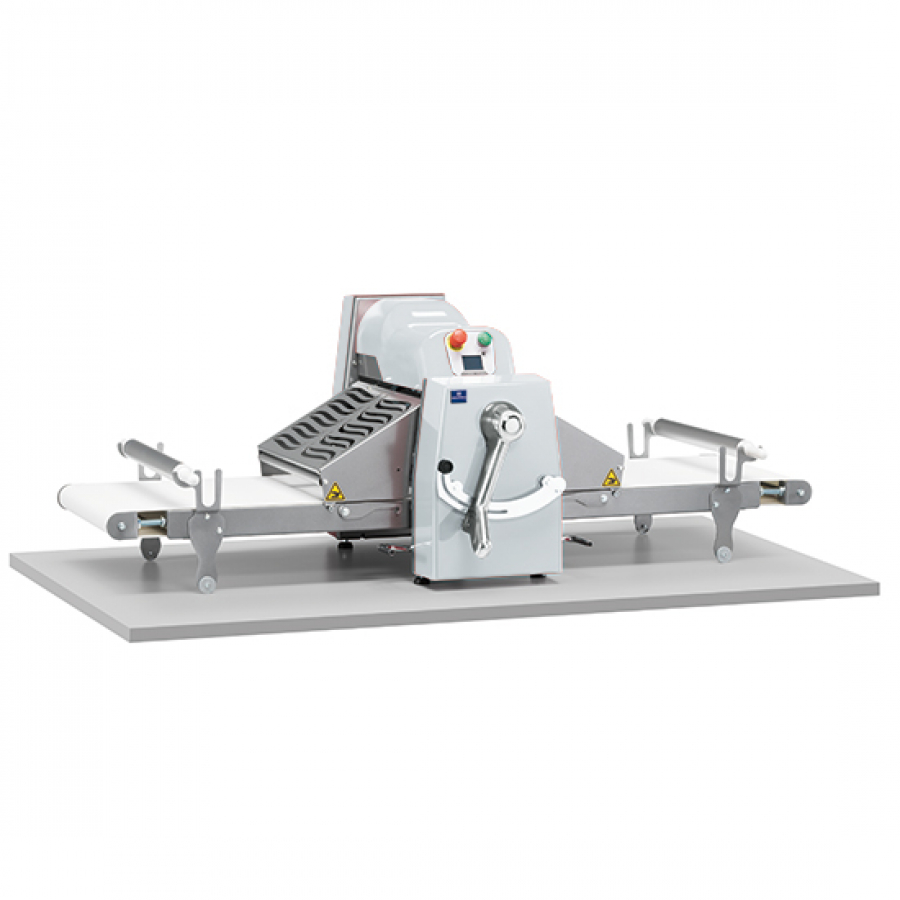 Teigausrollmaschine Tischmodell Bandmaß 500x750 mm - Professionelle Teigverarbeitung für Bäckereien und Gastronomie