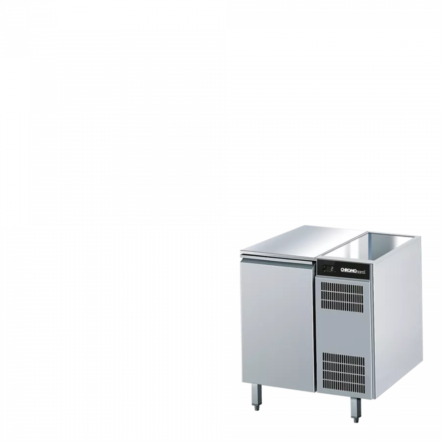 Kühltisch GN 1/1, ohne Tischplatte, Zentralkühlung - 640X680X800 mm